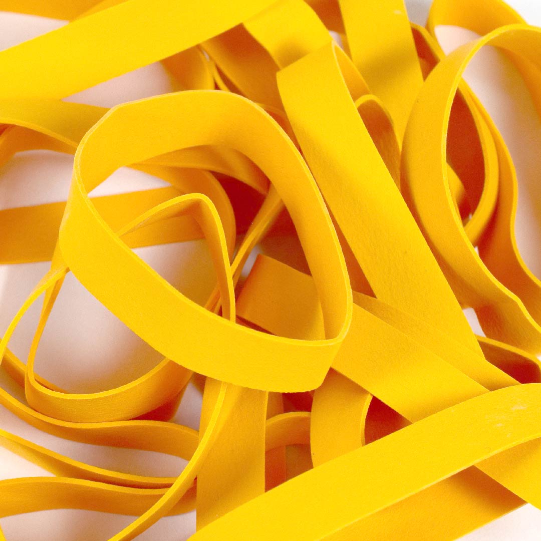 Large Yellow Rubber Bands from Scout Books
