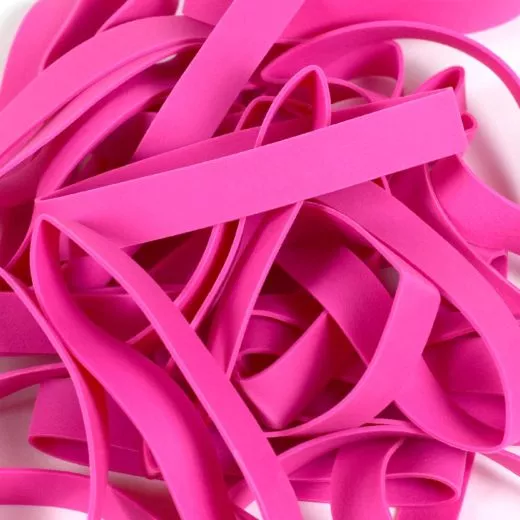 Large Pink Rubber Bands - Notebook Bands