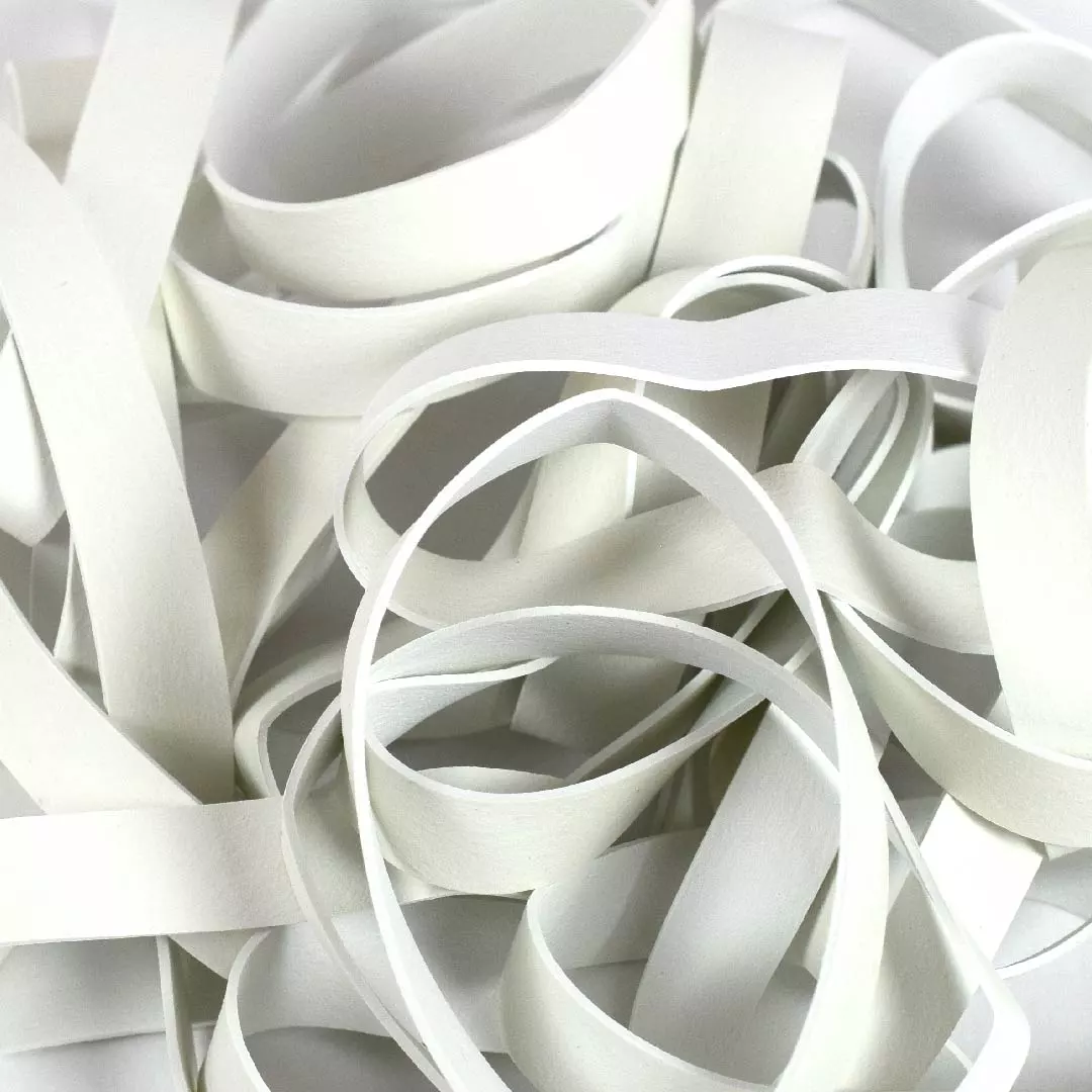 white rubber bands bulk
