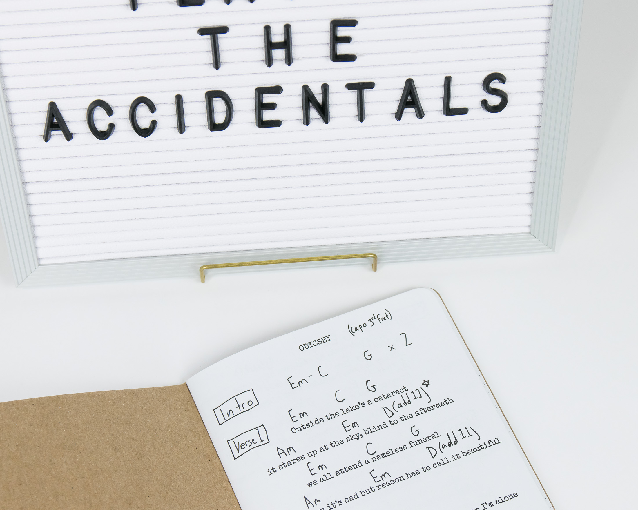 Lyric Book - The Accidentals - Scout Books