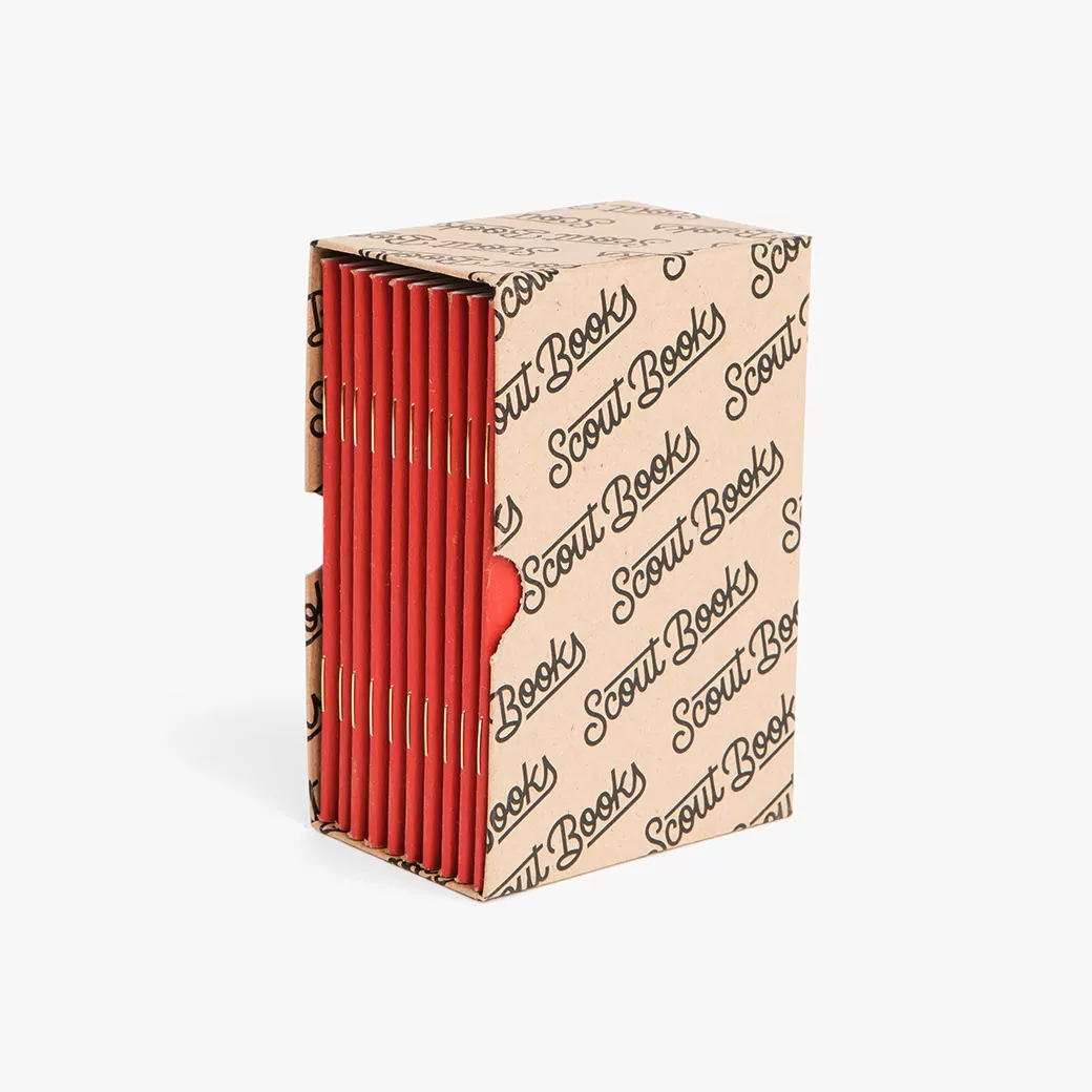 Scout Books Pocket Notebook Red 10 Pack