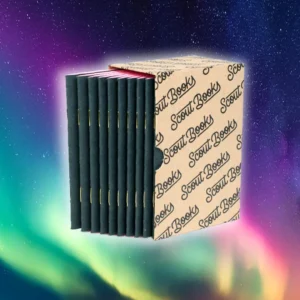 Scout Books 10 Pack Notebooks Northern Lights Pink Pages