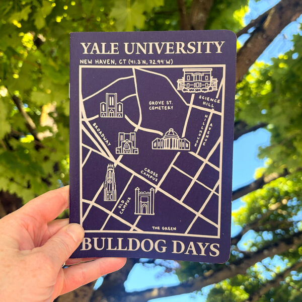 Navy and White Custom Notebooks for Yale University